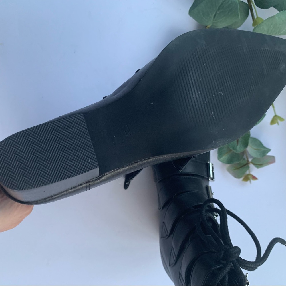 Strange Cvlt Coven Vegan Leather Boots in Black - Picture 11 of 11